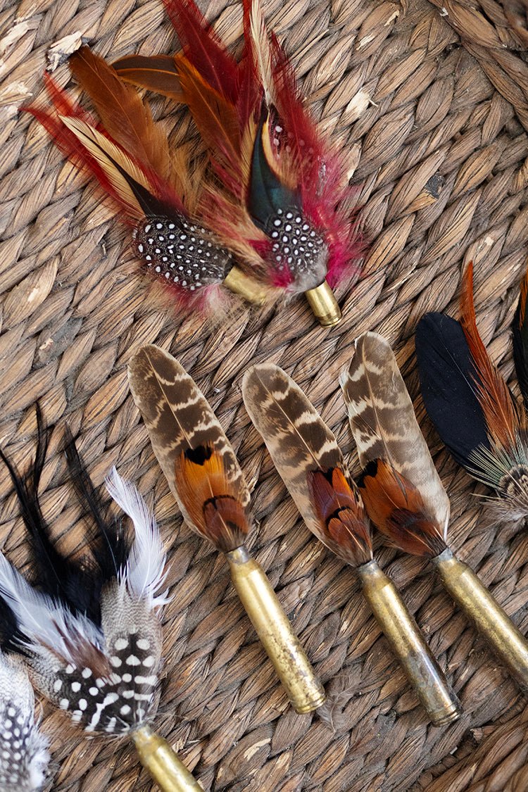 Berry and Rust Feather Bullet Casing - Image 4