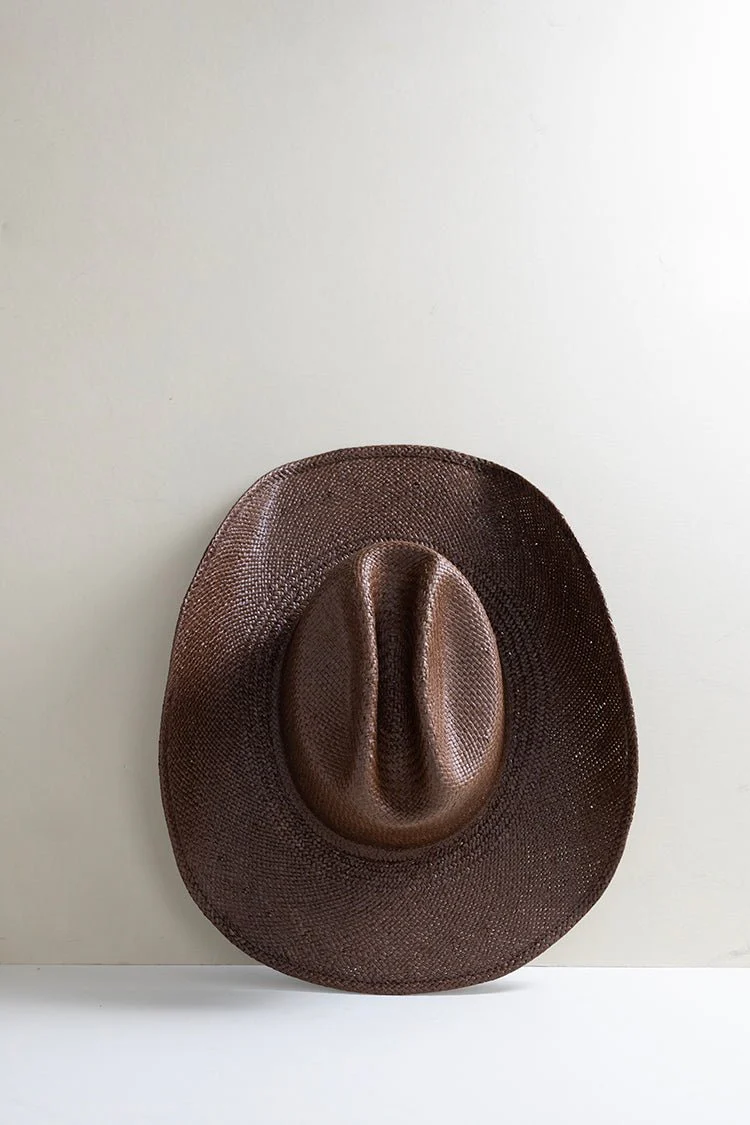 Brooks Straw Cowboy Hat - Brown - Image 3