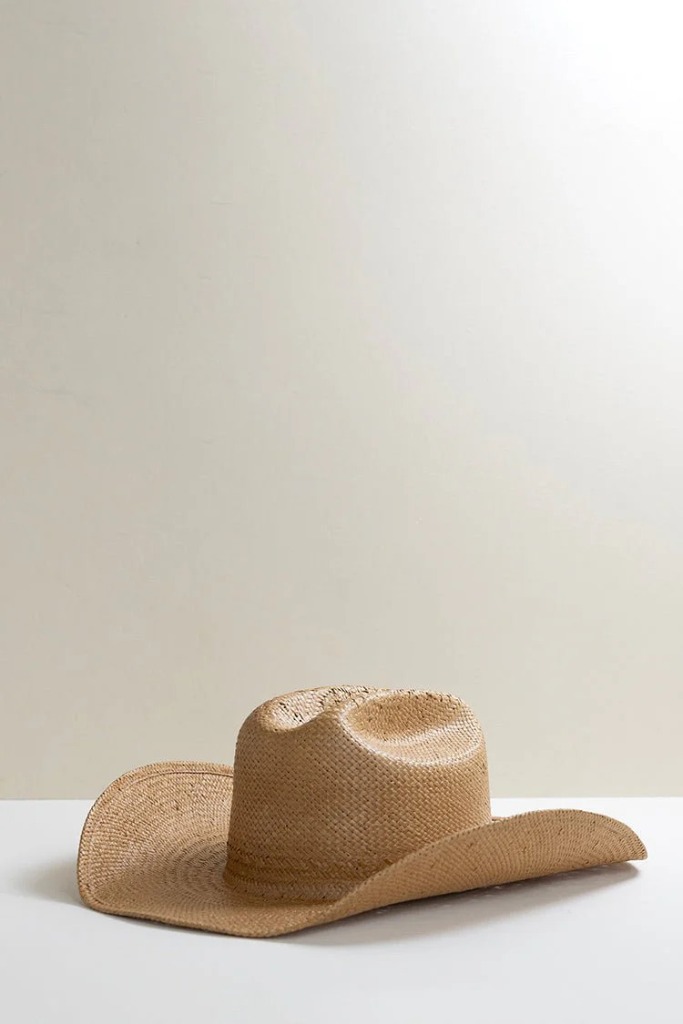 Brooks Straw Cowboy Hat - Tan - Image 2