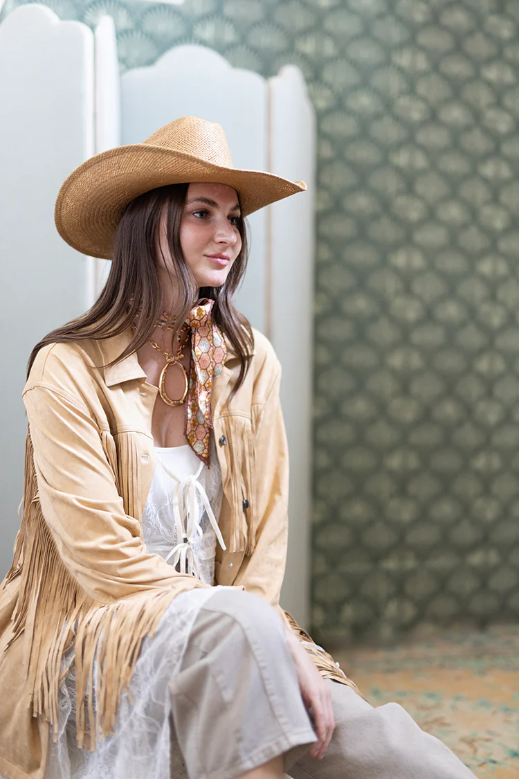 Brooks Straw Cowboy Hat - Tan - Image 3