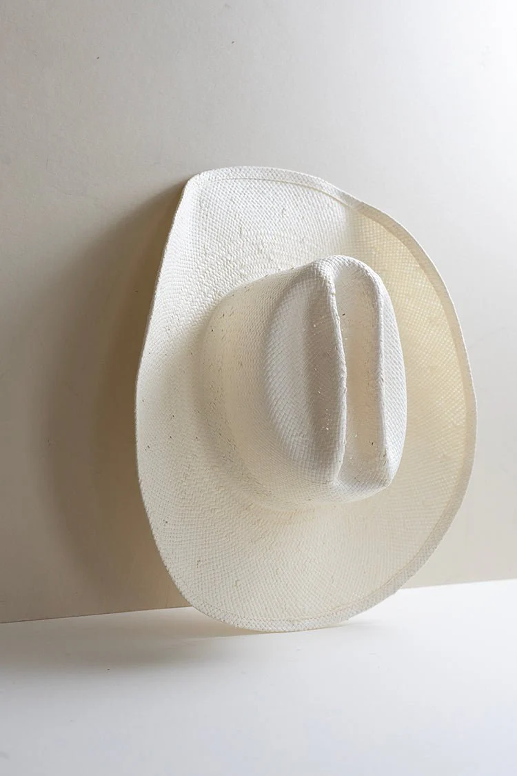 Brooks Straw Cowboy Hat - White - Image 3