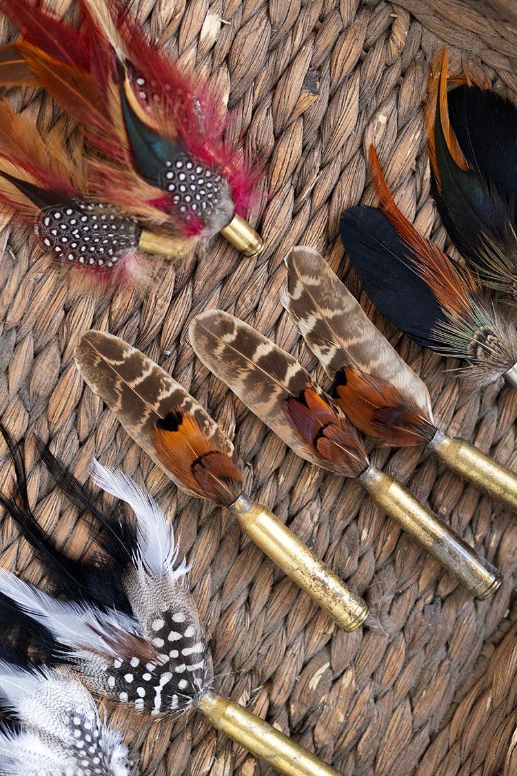 Brown and Rust Feather Bullet Casing - Image 3