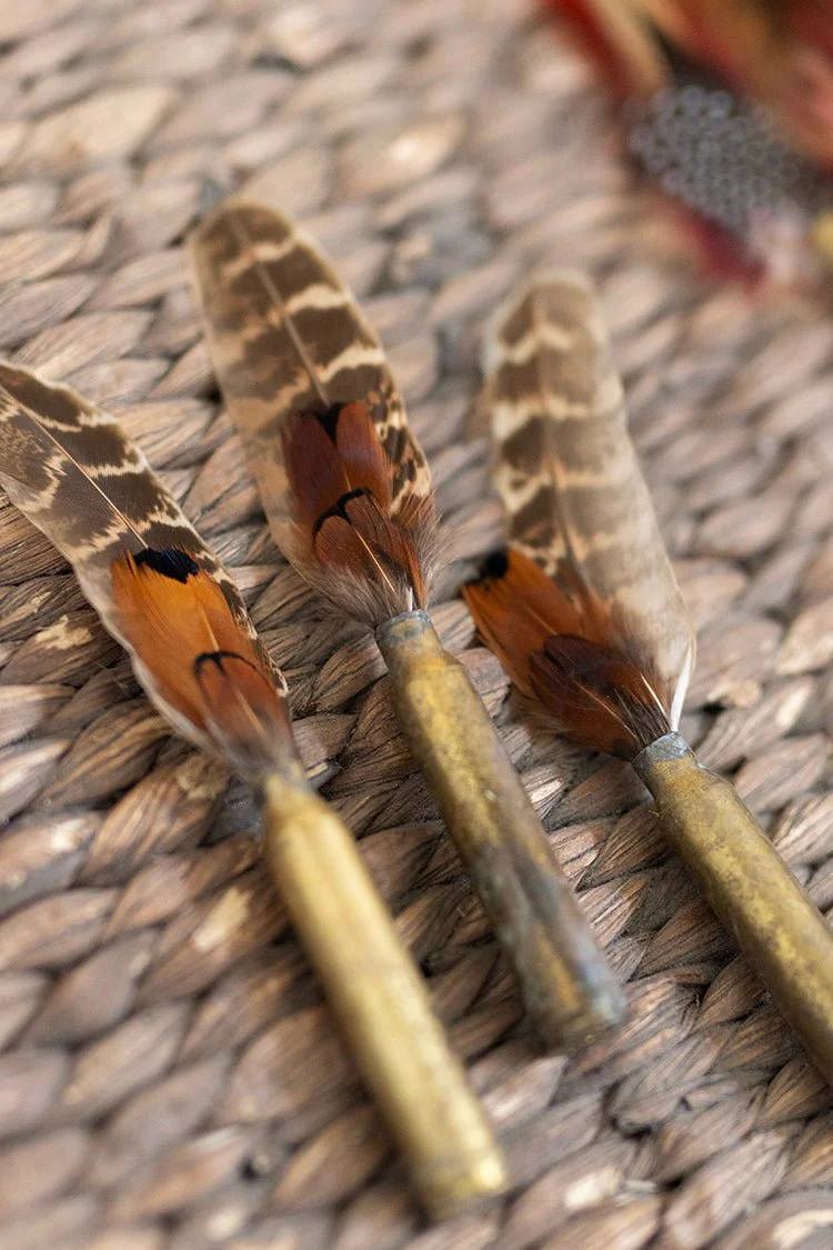 Brown and Rust Feather Bullet Casing - Image 4