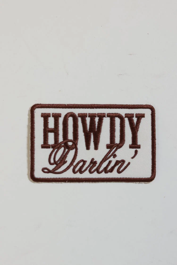 Brown "Howdy Darlin'" Patch