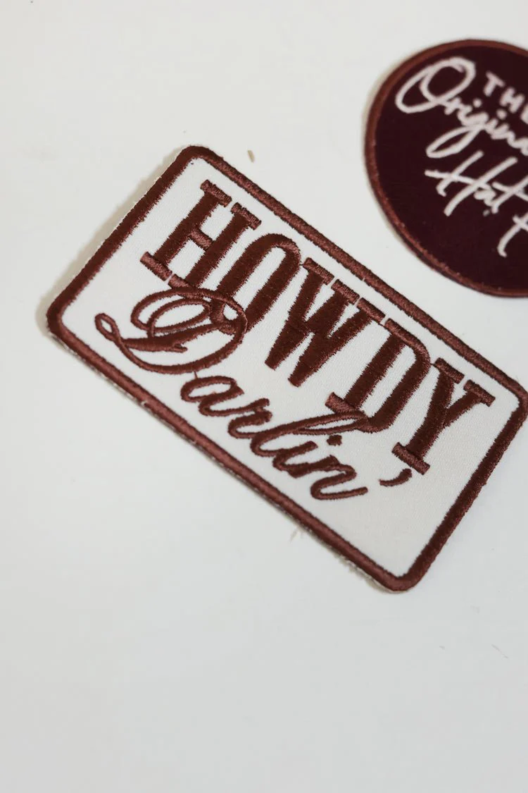 Brown "Howdy Darlin'" Patch - Image 2