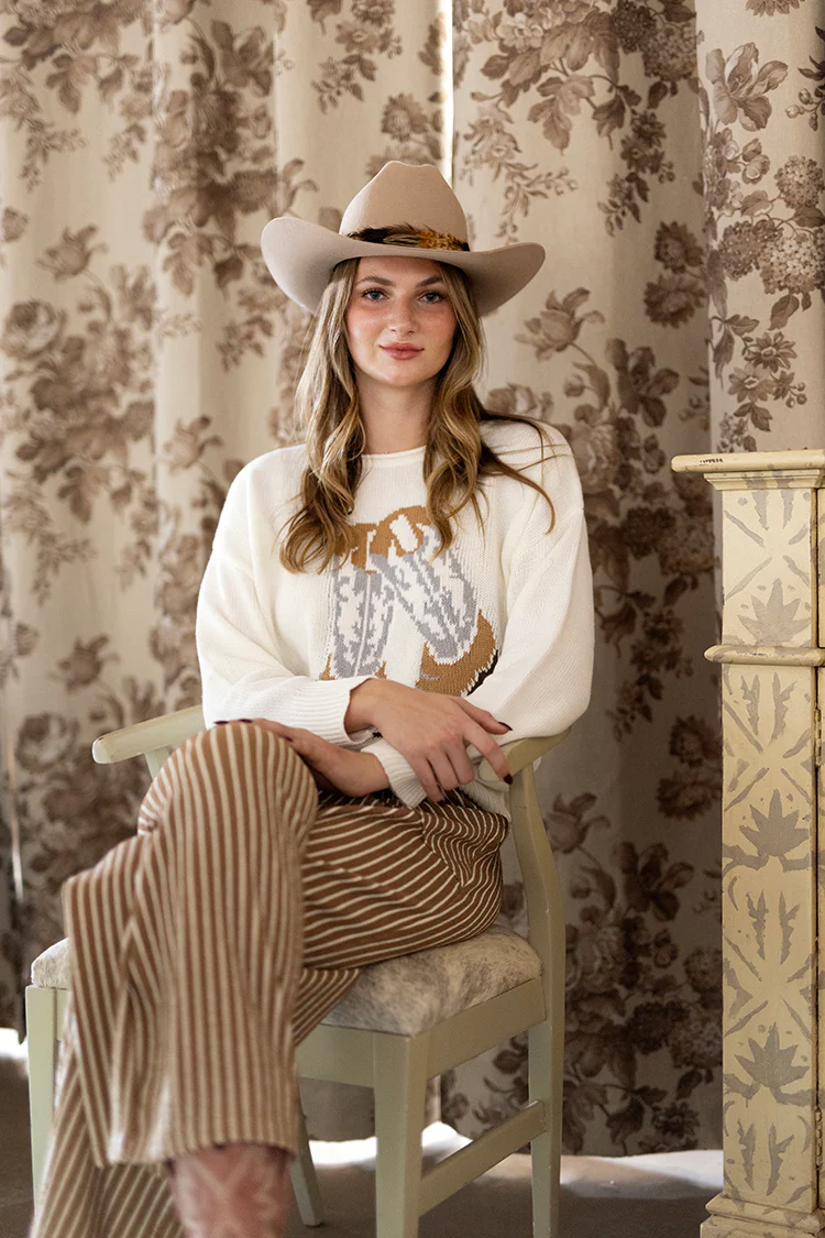 Camel Striped Lounge Pant - Image 4