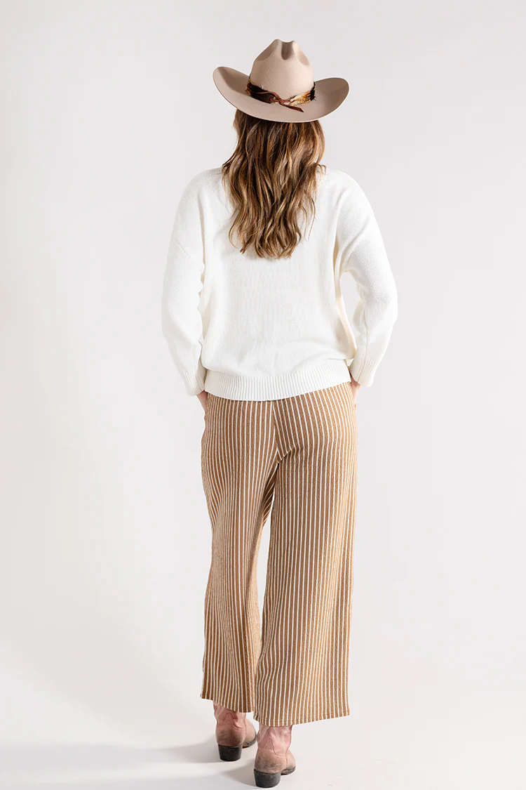 Camel Striped Lounge Pant - Image 6