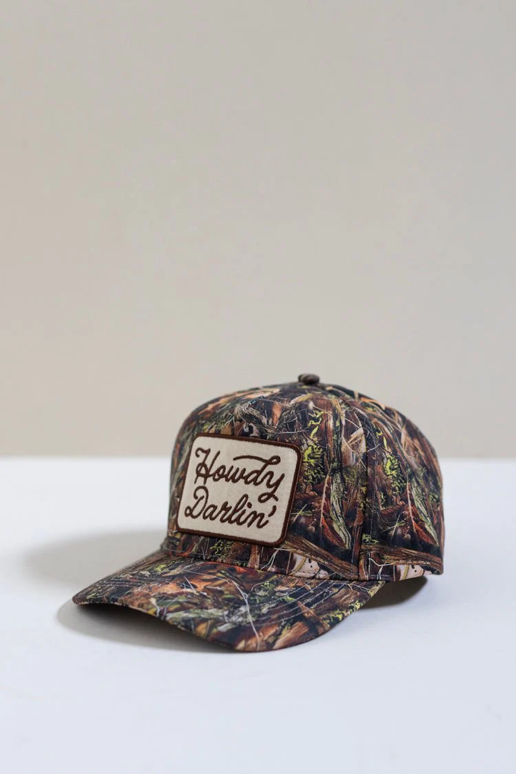 Camo "Howdy Darlin'" Trucker Hat - Image 2