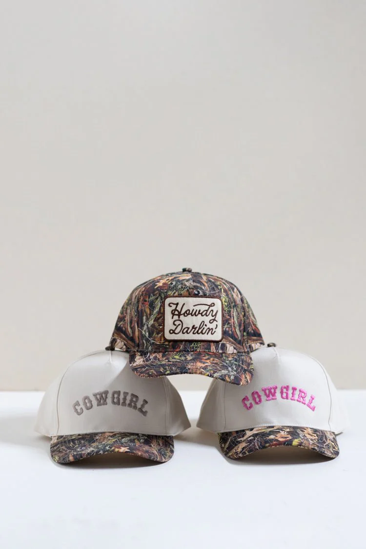 Camo "Howdy Darlin'" Trucker Hat - Image 3