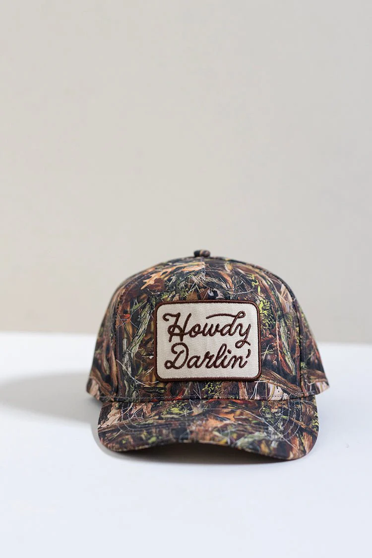 Camo "Howdy Darlin'" Trucker Hat - Image 4