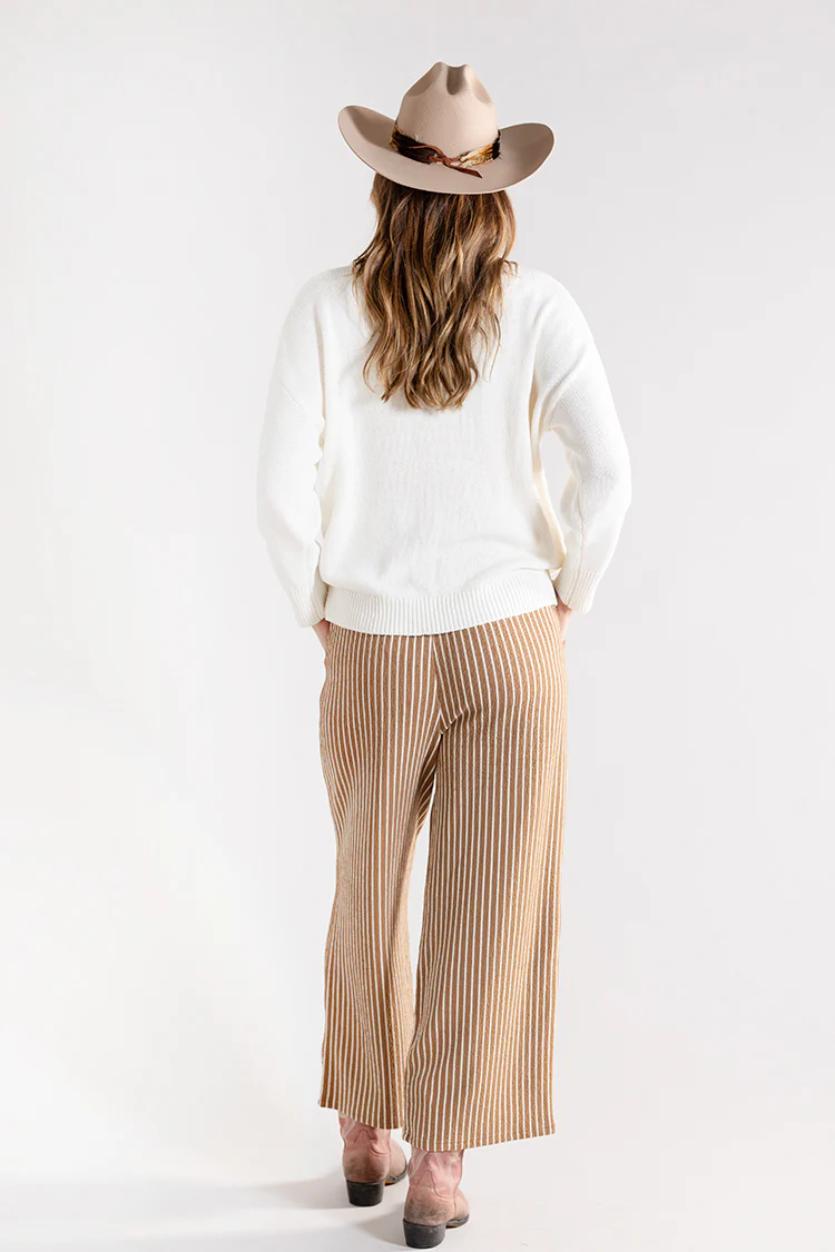 Cowboy Boots Long-Sleeve Sweater - Cream - Image 6