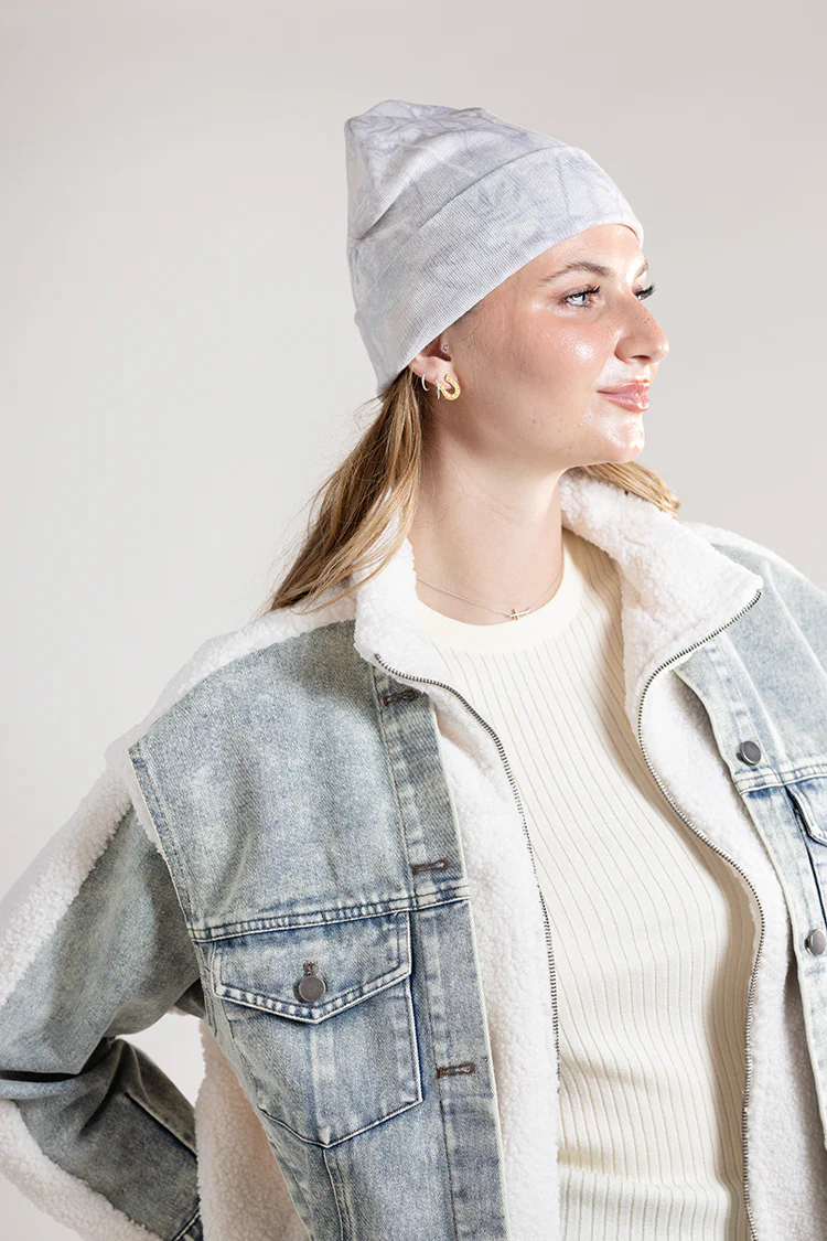 Denim Mixed Media Teddy Jacket - Image 5