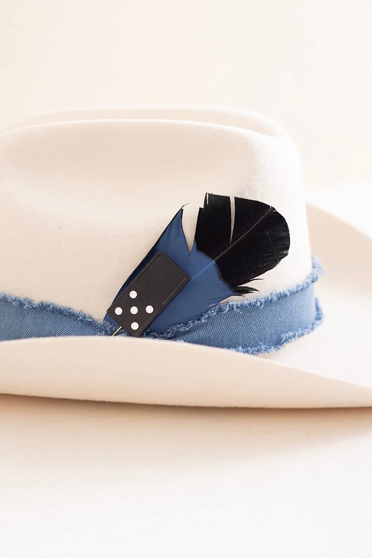 Domino Hat Stick Pin - Black - Image 5