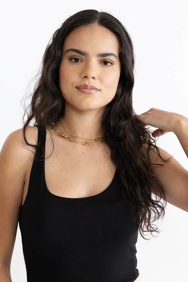 Double Link Gold Necklace - Image 2