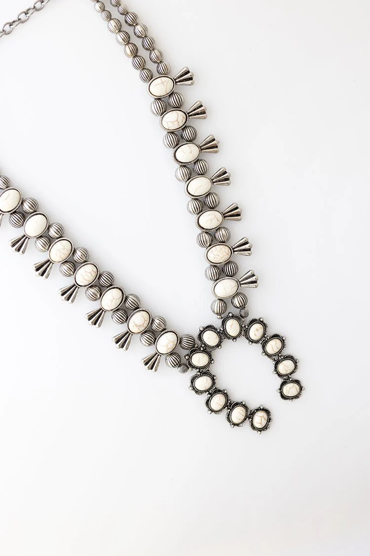 Ivory Squash Blossom Necklace - Image 4