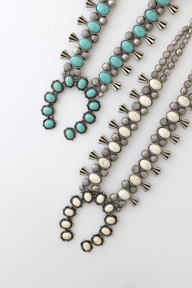Ivory Squash Blossom Necklace - Image 6