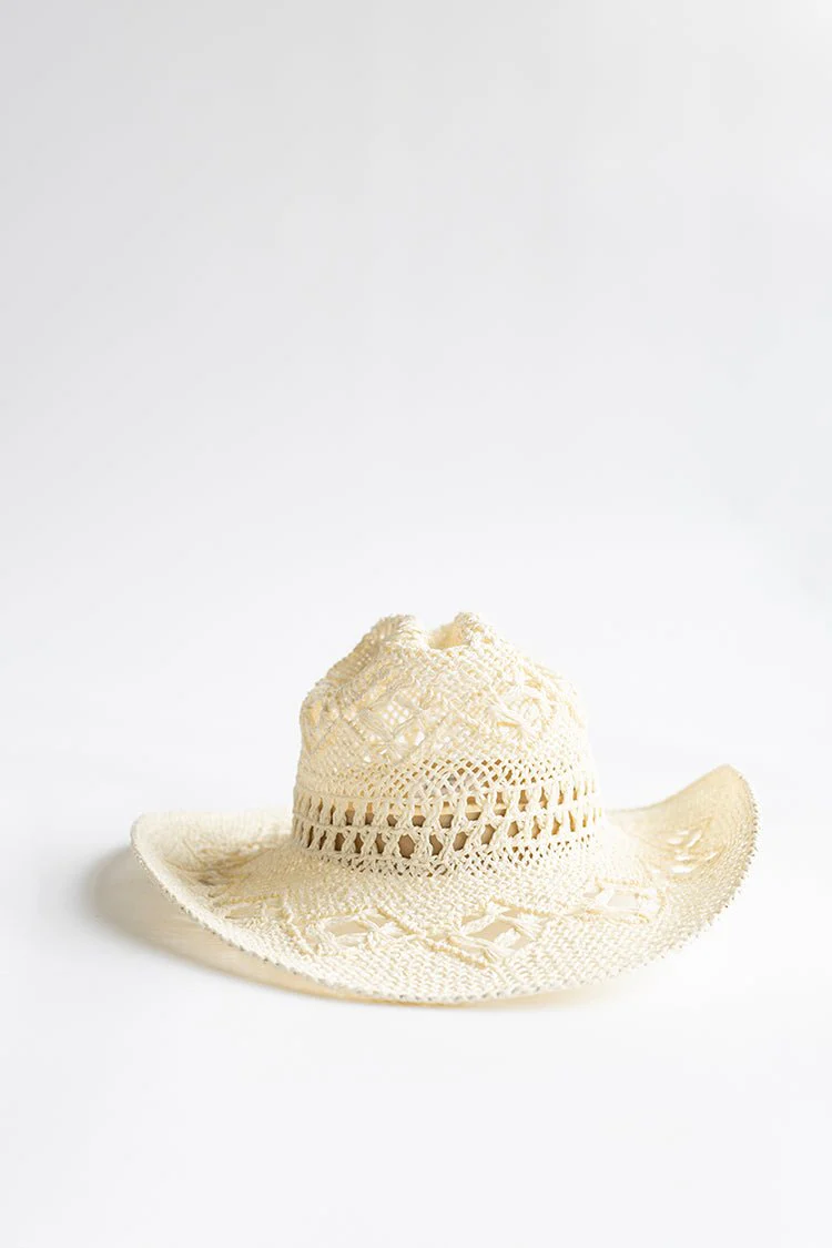 Dallas Straw Cowboy Hat - Ivory