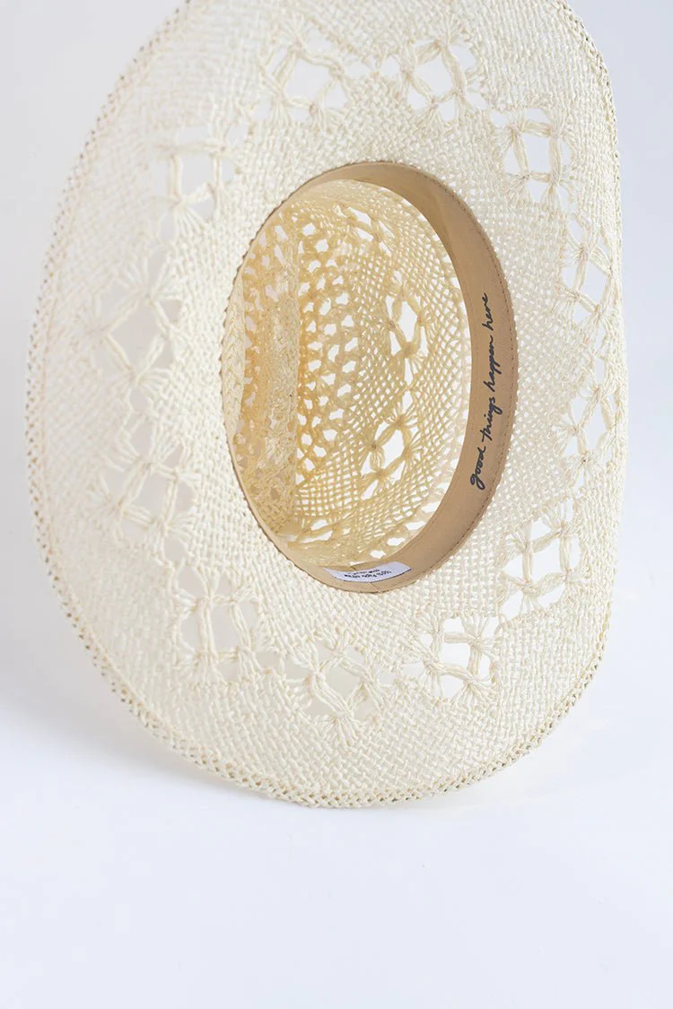 Dallas Straw Cowboy Hat - Ivory - Image 6