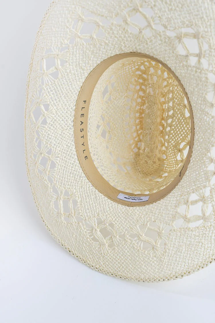 Dallas Straw Cowboy Hat - Ivory - Image 8