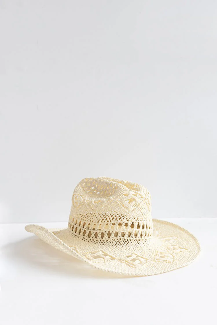 Dallas Straw Cowboy Hat - Ivory - Image 9