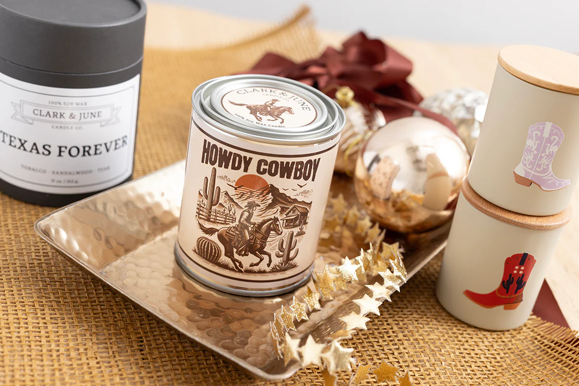 Howdy Cowboy Pint Can Candle - Image 4