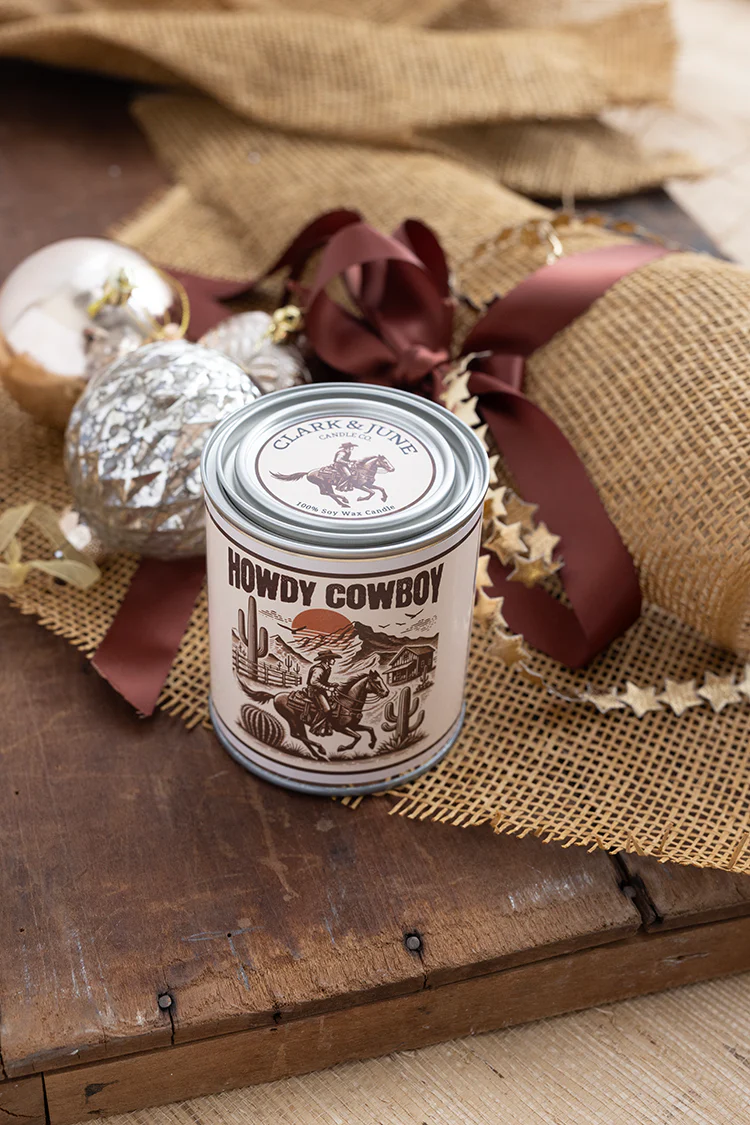 Howdy Cowboy Pint Can Candle - Image 5
