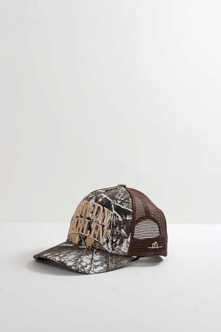 Howdy Darlin' Camo Trucker Hat - Beige - Image 4