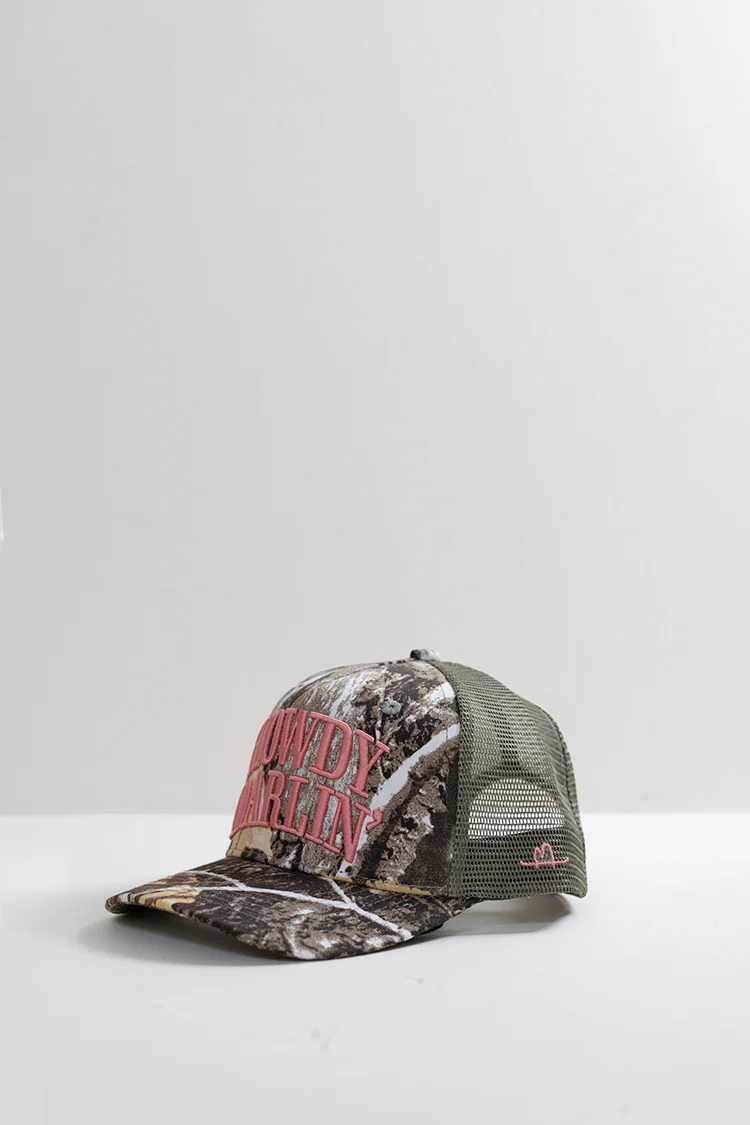 Howdy Darlin' Camo Trucker Hat - Pink - Image 2