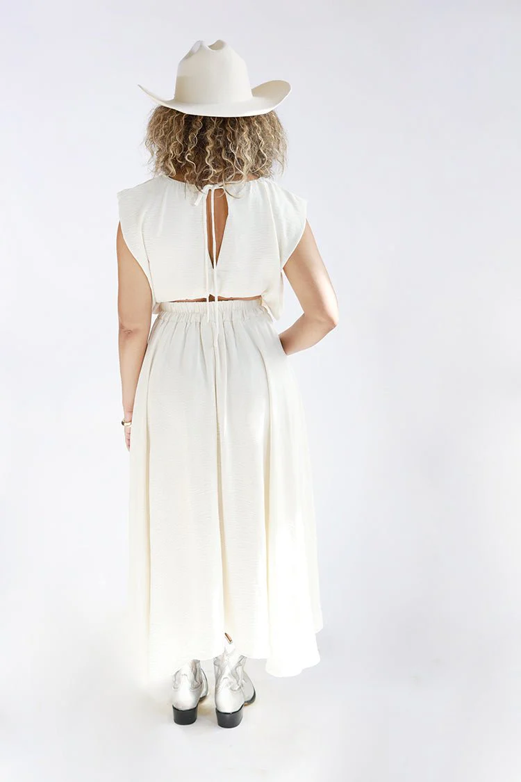 Ivory Balloon Crop Top - Image 4