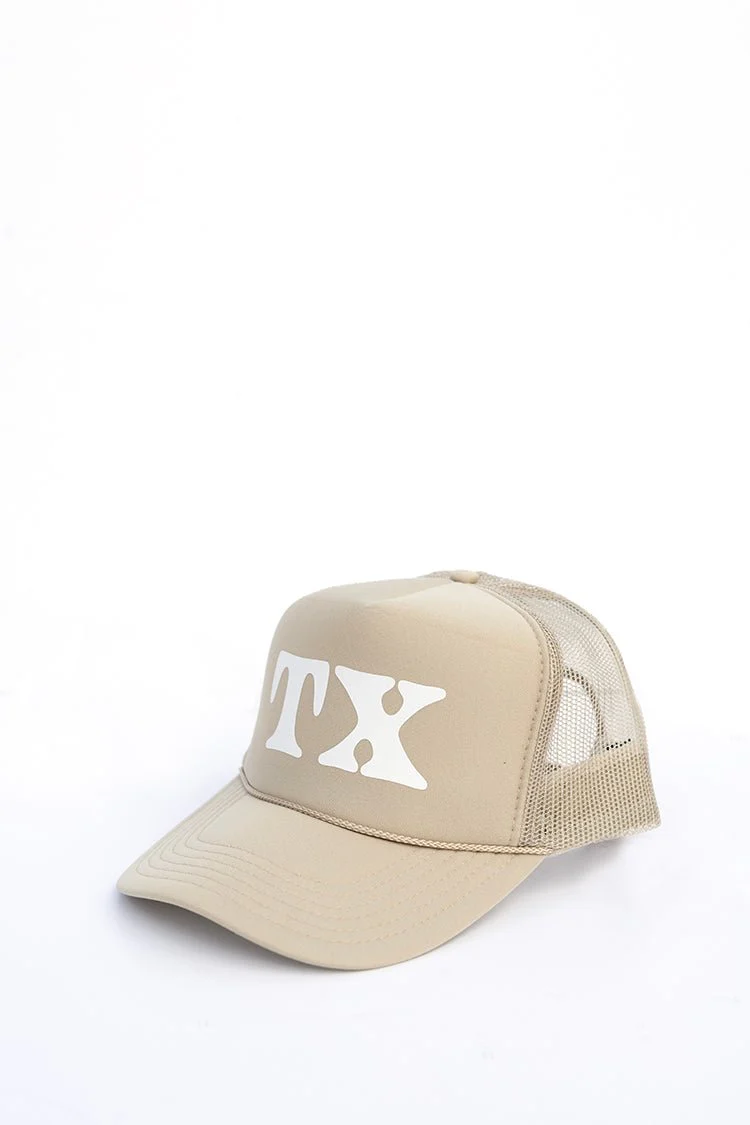 Khaki "TX" Trucker Hat