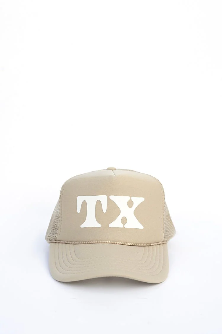 Khaki "TX" Trucker Hat - Image 2