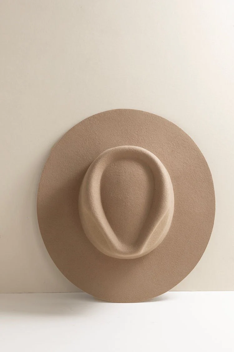Lenny Wool Short-Brim Hat - Beige - Image 3