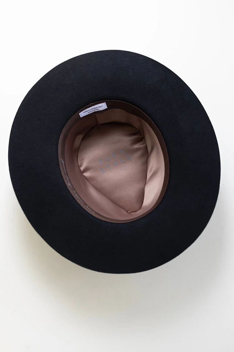 Lenny Wool Short-Brim Hat - Black - Image 5