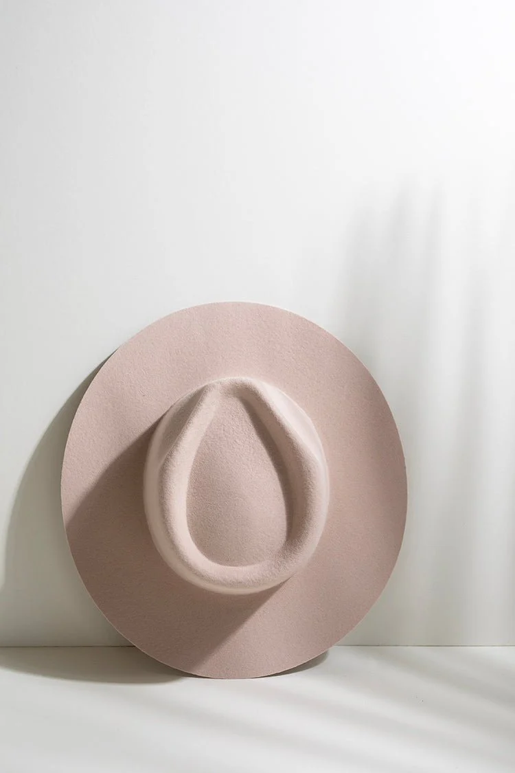Lenny Wool Short-Brim Hat - Blush - Image 2