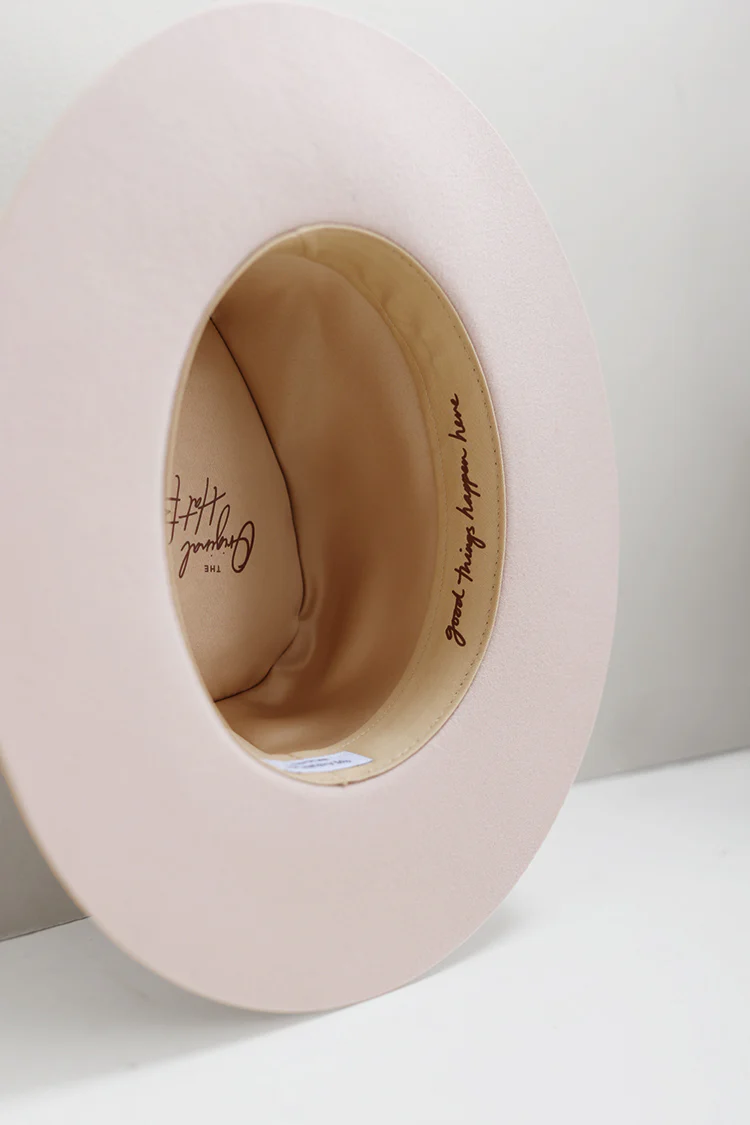 Lenny Wool Short-Brim Hat - Blush - Image 6