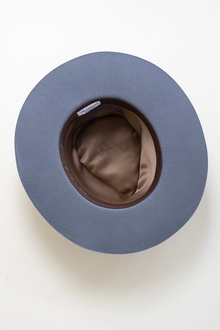 Lenny Wool Short-Brim Hat - Dusty Blue - Image 4