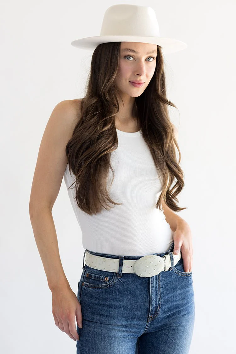 Lenny Wool Short-Brim Hat - Ivory - Image 3
