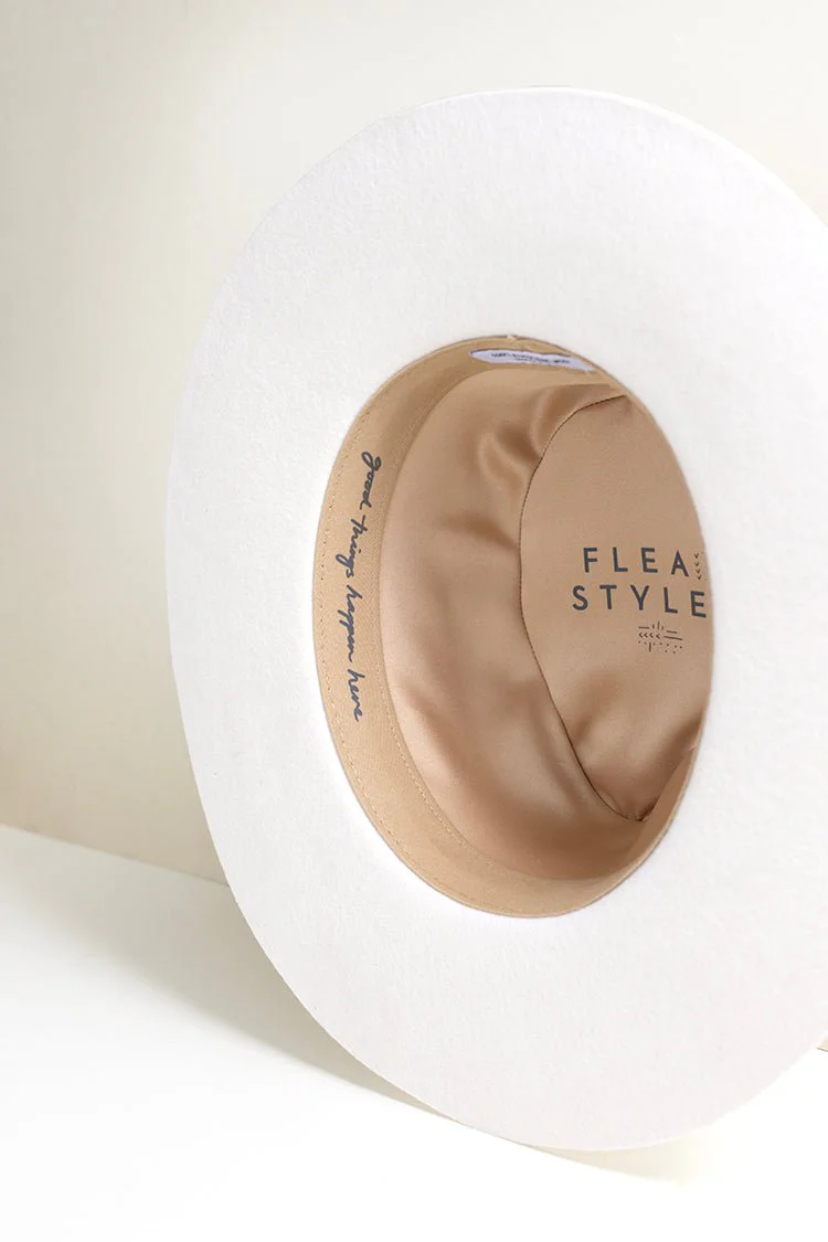 Lenny Wool Short-Brim Hat - Ivory - Image 4