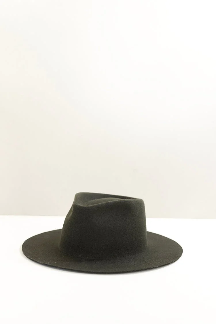 Lenny Wool Short-Brim Hat - Pine - Image 2