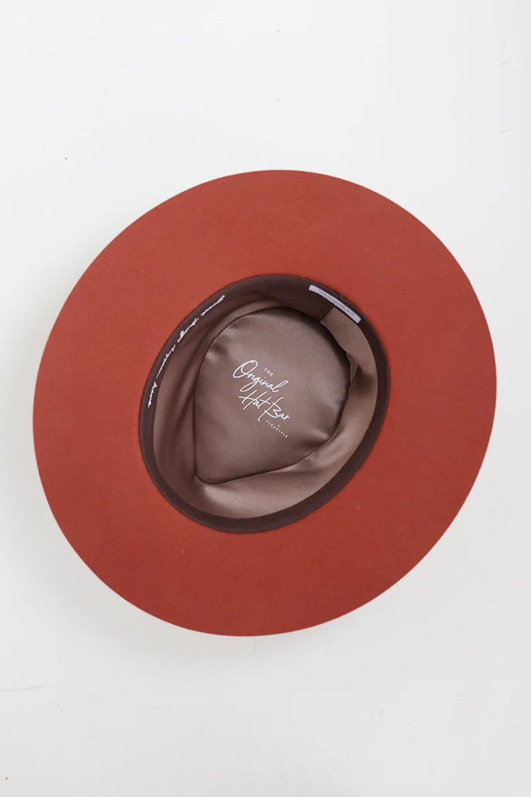 Lenny Wool Short-Brim Hat - Rust - Image 7