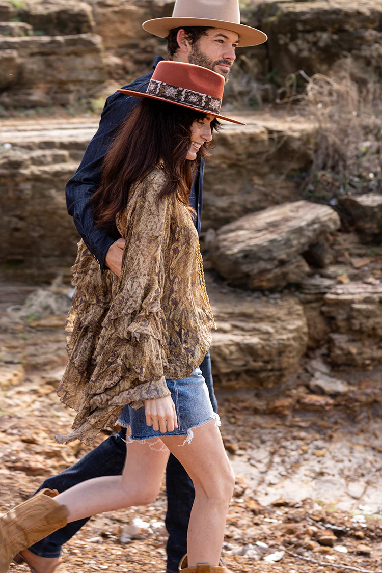 Lenny Wool Short-Brim Hat - Rust - Image 9