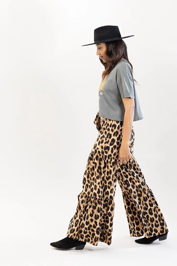Leopard Print Palazzo Pants - Image 4