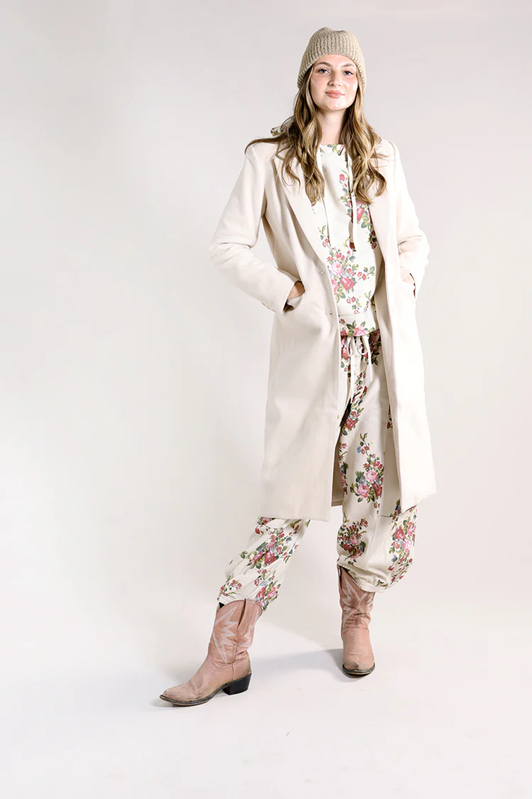 Longline Solid Button Closure Coat - Image 4