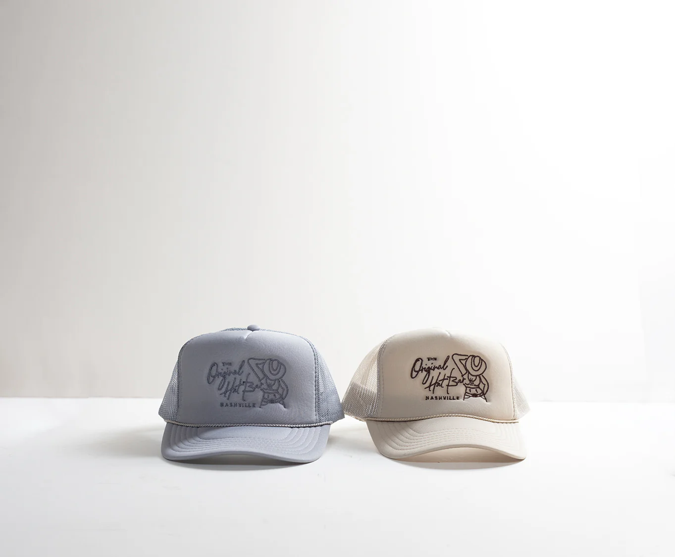 Nashville Cowgirl Embroidered Trucker Hat - Khaki - Image 4