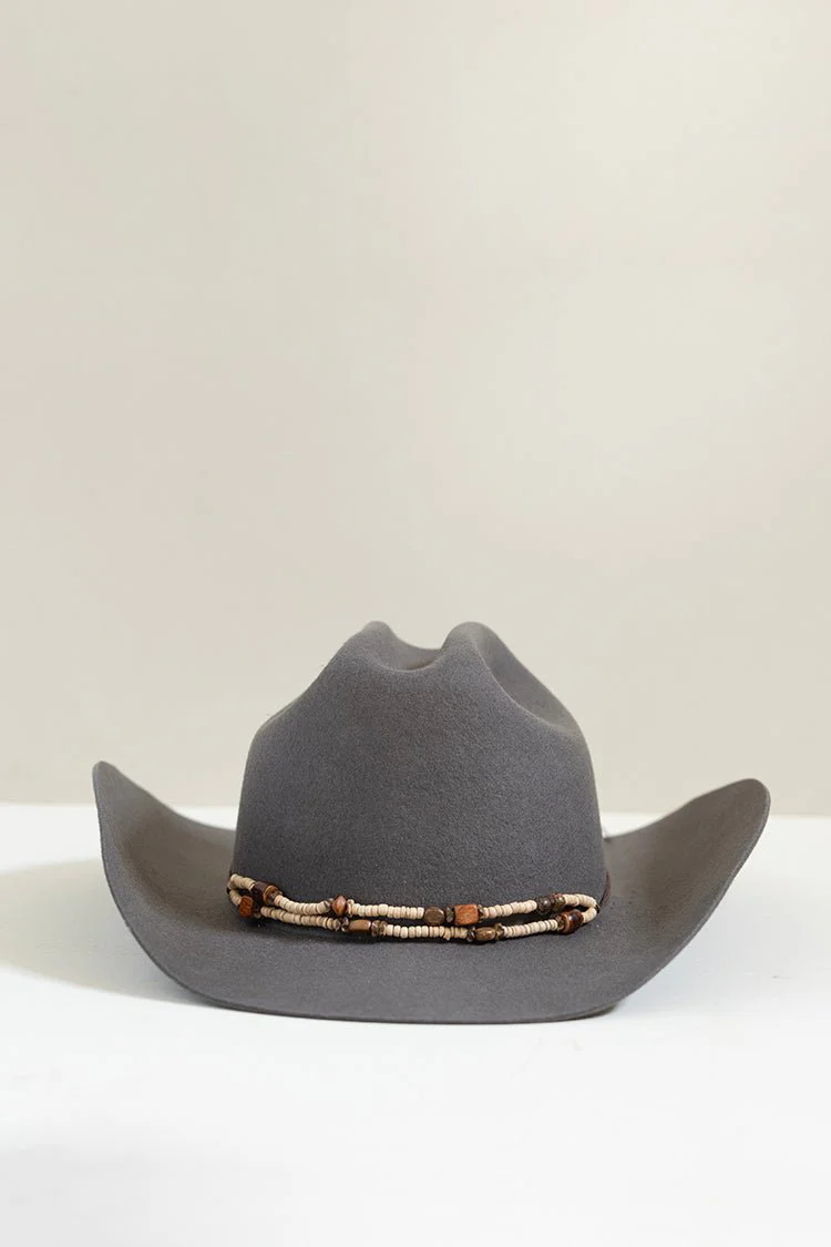 Double Strand Neutral Beaded Hat Band - Image 3