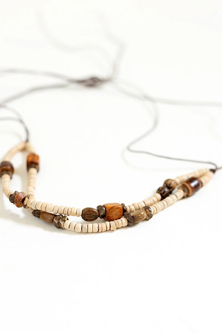 Double Strand Neutral Beaded Hat Band - Image 4