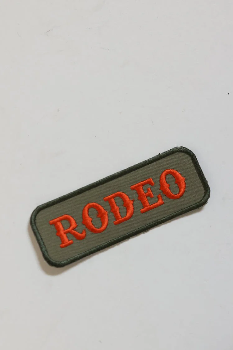Olive and Orange "Rodeo" Patch