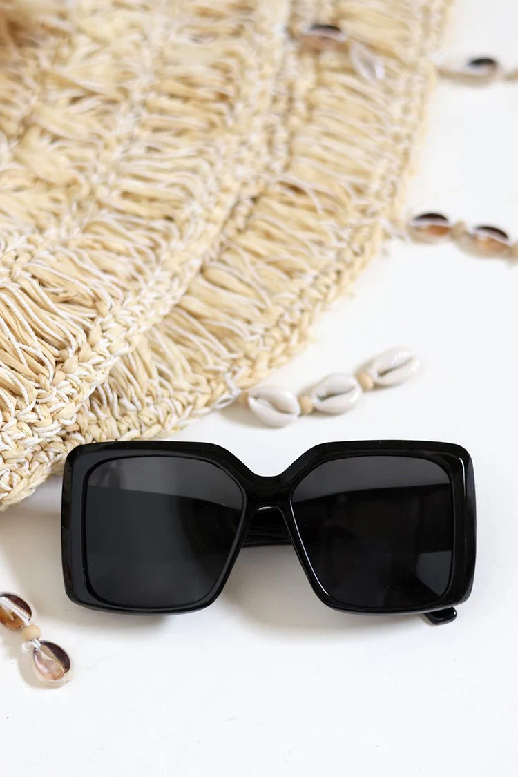 Oversized Square Acetate Sunglasses - Image 3