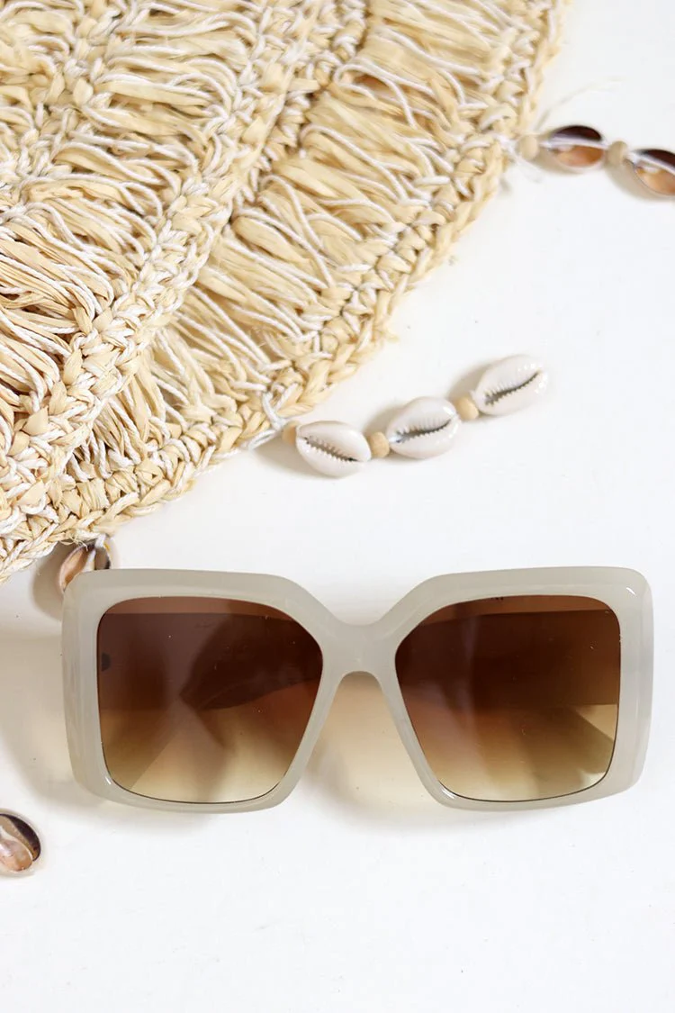 Oversized Square Acetate Sunglasses - Image 4