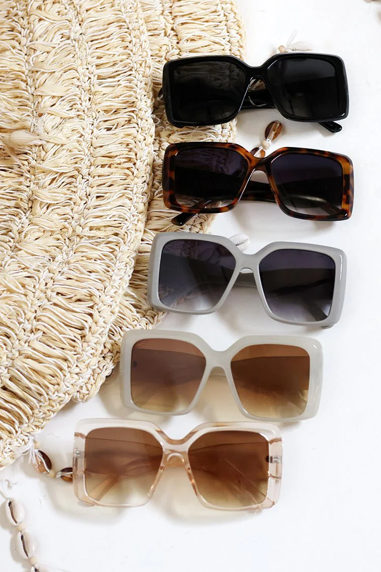 Oversized Square Acetate Sunglasses - Image 5